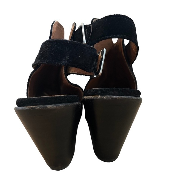 Frye Black Courtney Suede Slingback Mule Size 8 - Picture 4 of 6